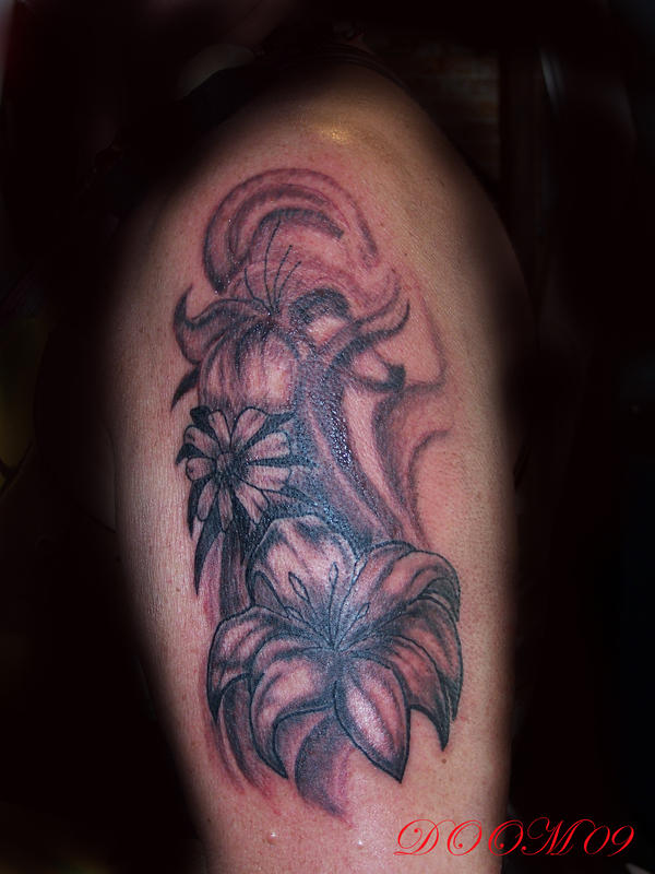 half sleeve flower | Flower Tattoo