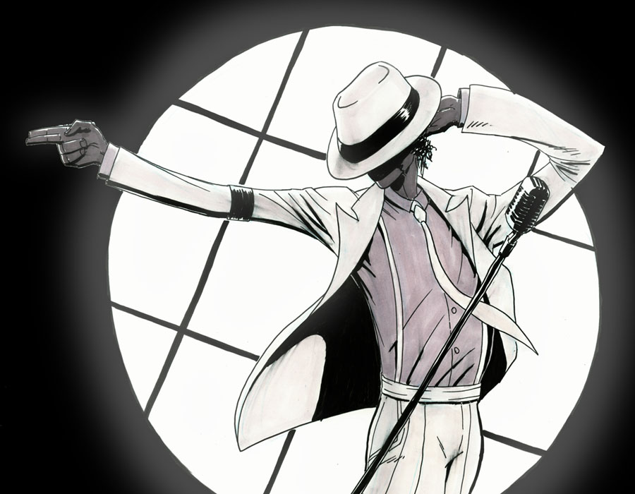 Michael Jackson 'Smooth Criminal' Drawing In Anime Style - Michael