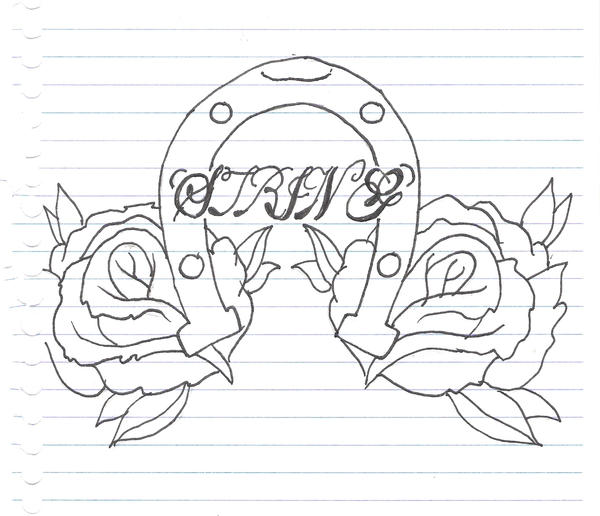 rose and horseshoe tattoo by ~xradxhugsx on deviantART