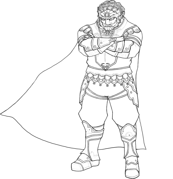 ganondorf coloring pages - photo #2