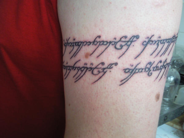 lord tattoo. lord of the rings tattoo by