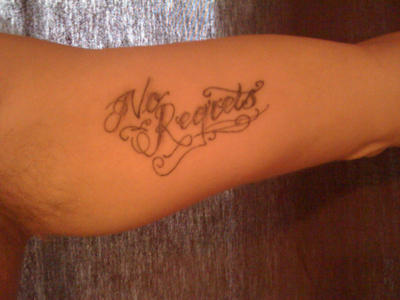Tattoo No Regrets by ~whiteeedotcom on deviantART