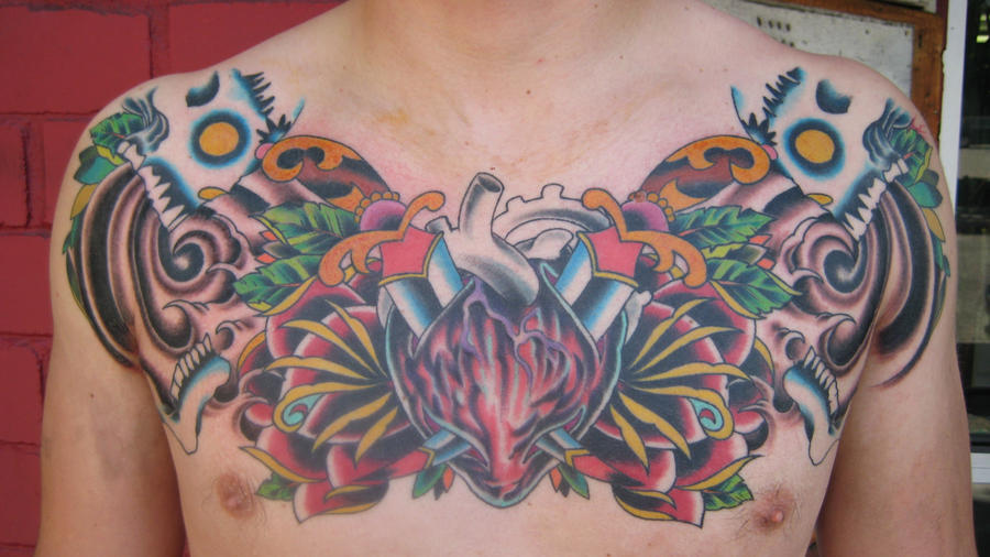 matts chest - chest tattoo