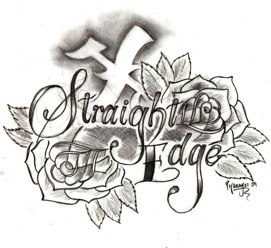 StraightEdge Tattoo Design by ~Pipenagos on deviantART