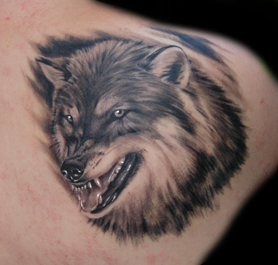 wolf tattoo by Daksi on deviantART