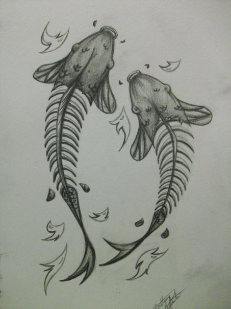Tattoo Fish Skeleton