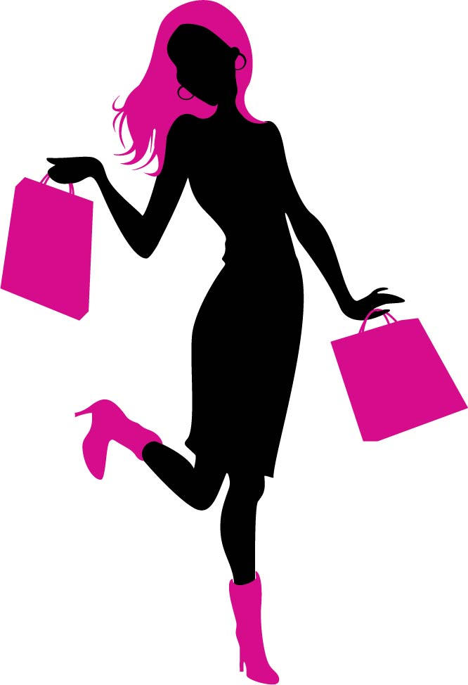 girl shopping clipart free - photo #35
