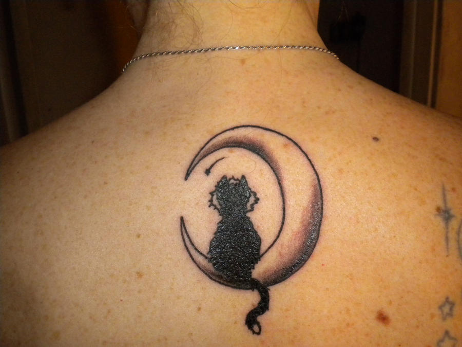 Tattoo Cat on the moon 2 by LuceRev on deviantART tattoo cat