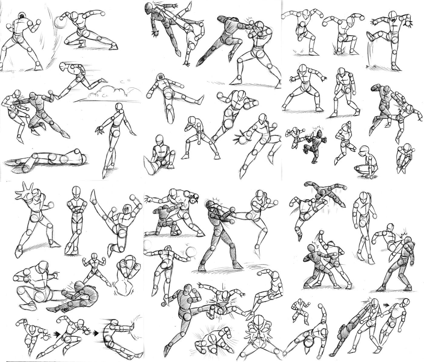 Lost art- Action poses by Dokuro on DeviantArt