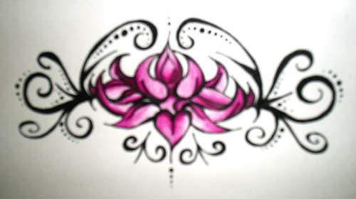 Lotus for Emily - flower tattoo