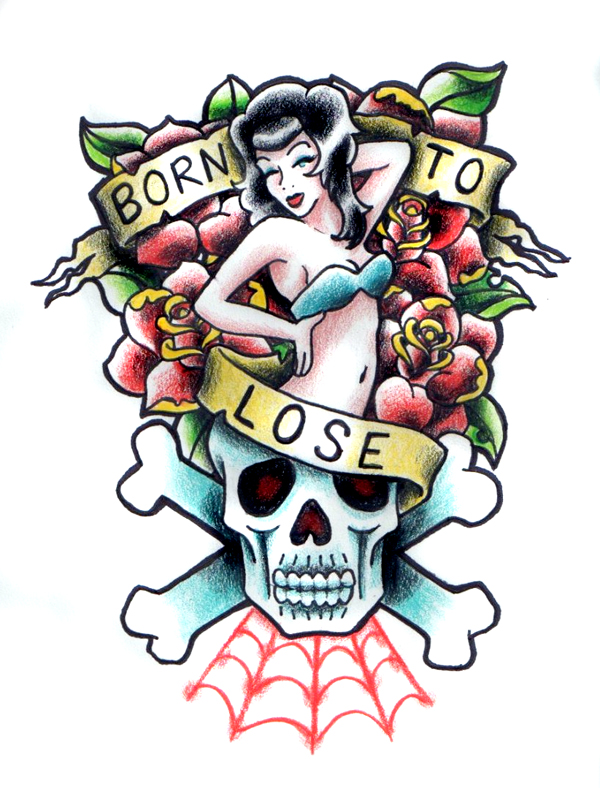 Born to Lose | Flower Tattoo