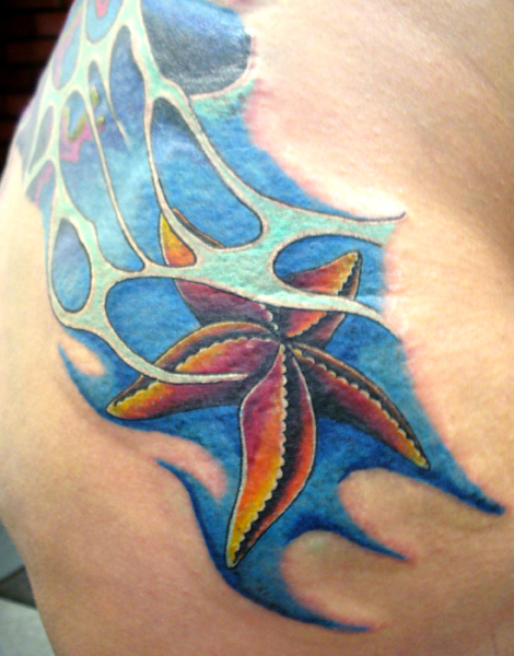 starfish tattoo. starfish tattoos starfish