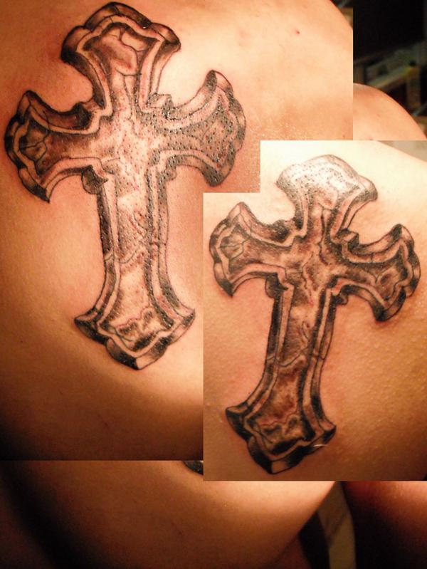 Cross Tattoos Shoulder. cross tattoo designs