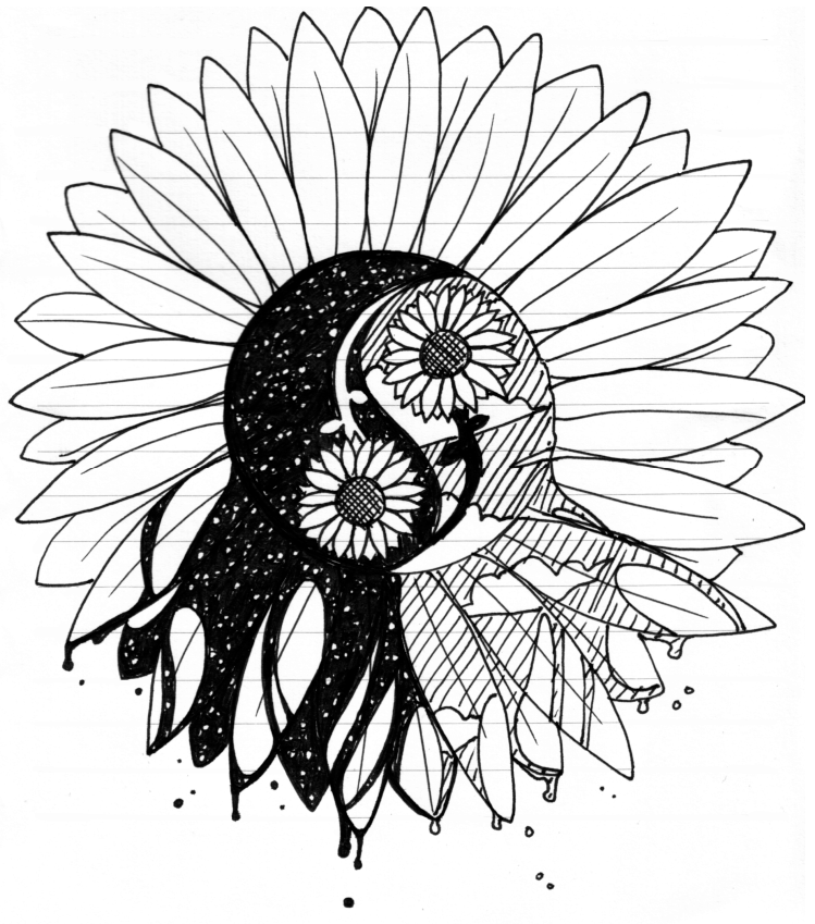 My Sunflower Tattoo RD by elusiveCONQUEROR on deviantART