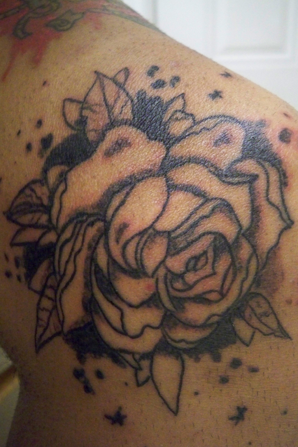 flower tat - flower tattoo