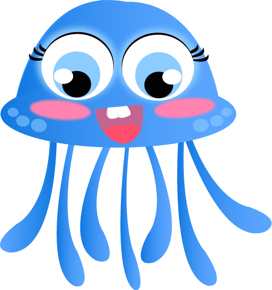 animated jellyfish clipart - photo #37