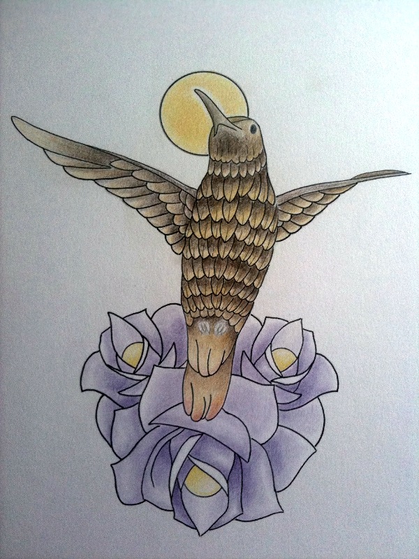 tattoo design of bird | Flower Tattoo