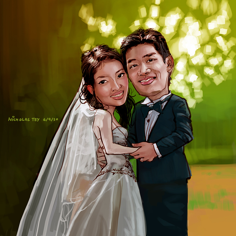S and J Wedding Cartoon by nictey on deviantART