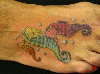 Seahorse Tattoos on Seahorse Tattoo By  Twyliteskyz On Deviantart