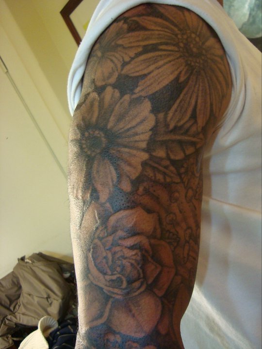 Hasaan's sleeve - sleeve tattoo
