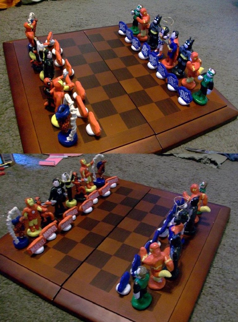 Dc vs. Marvel Chess Set 2 by AbstractAttic on DeviantArt