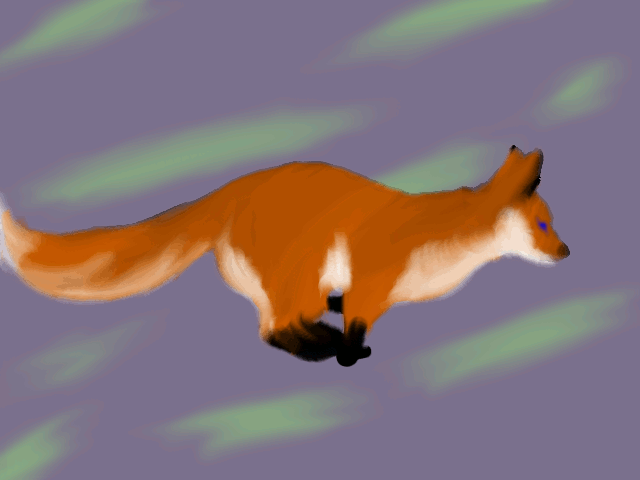 Running fox by Kiraleeka on DeviantArt