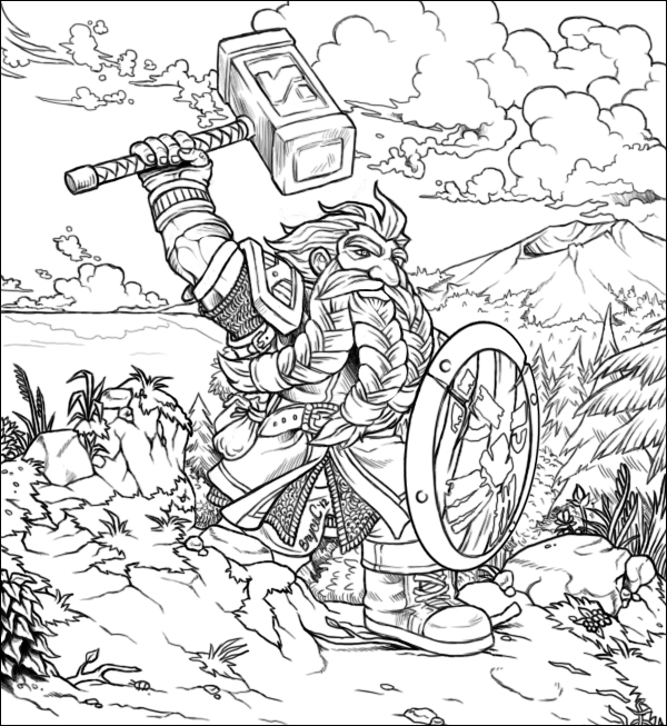 warcraft coloring pages - photo #3