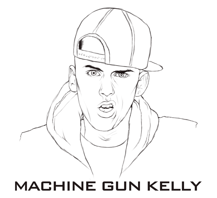 machine gun kelly coloring pages - photo #1