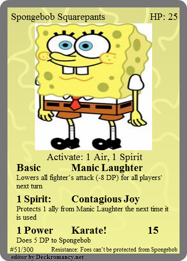 Download this Showdown Card Game Spongebob Squarepants Locus picture