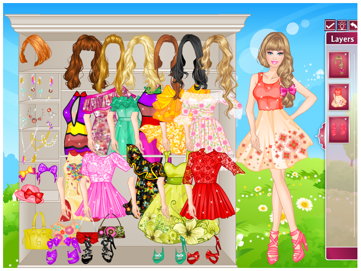 free online barbie dress up games