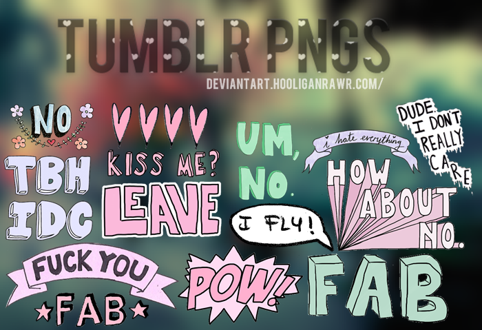 +Tumblr png's. by HooliganRawr
