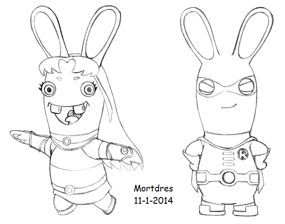 rabbid invasion coloring pages - photo #21
