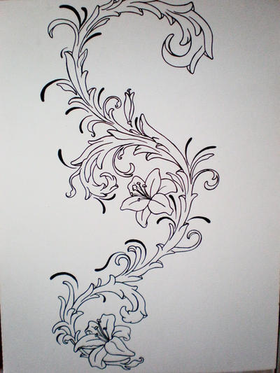 Filigree Tat Design | Flower Tattoo