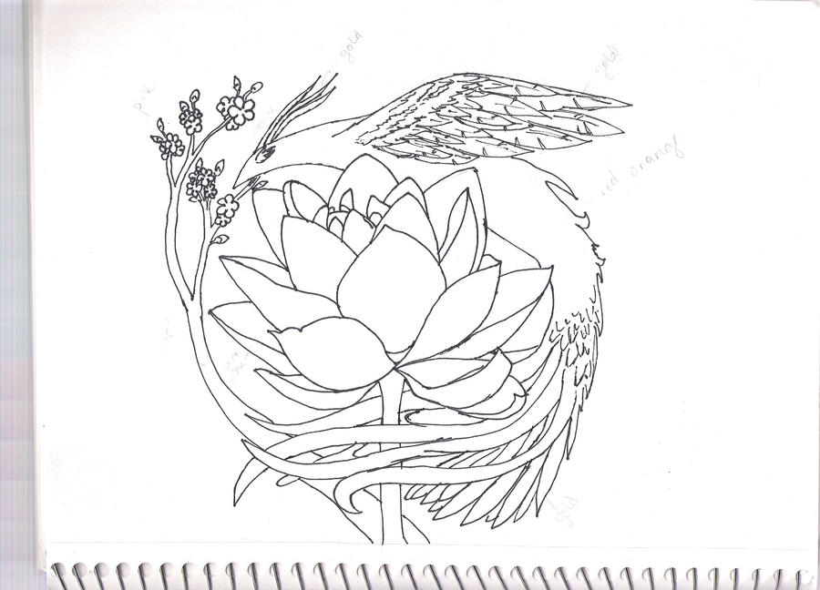 Tattoo lineart | Flower Tattoo