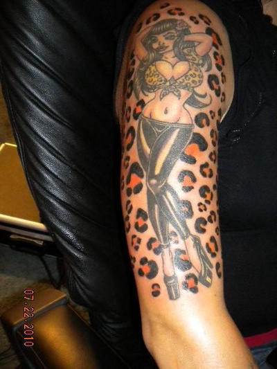 leopard spots tattoo