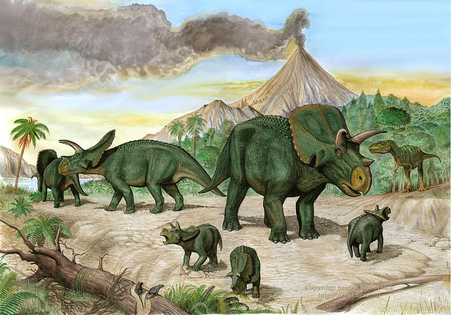 arrhinoceratops  albertosaurus by atrox1