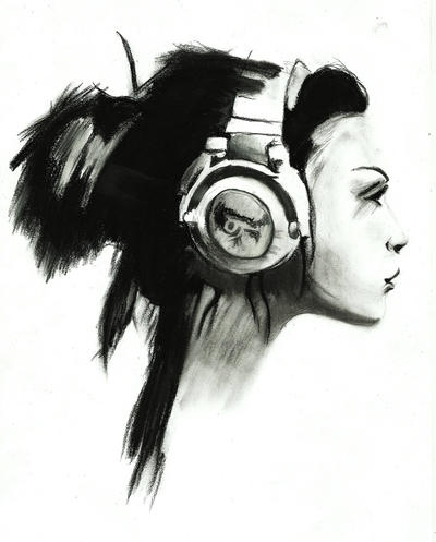Headphones on Girl With Headphones By  Kairixxxkiss On Deviantart