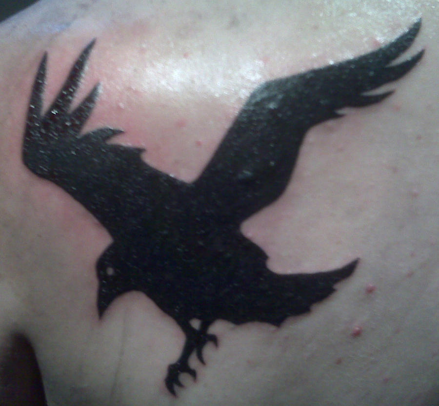 Crow tattoo by Kiartia