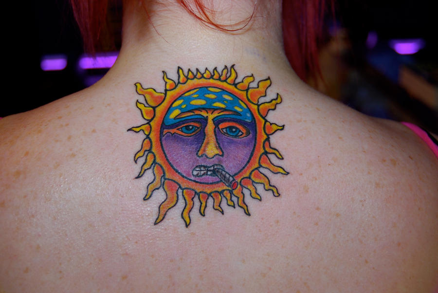 sun and moon tattoos Small Sublime sun