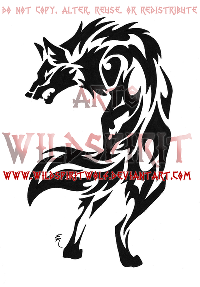 Snarling Tribal Wolf Tattoo by WildSpiritWolf on deviantART
