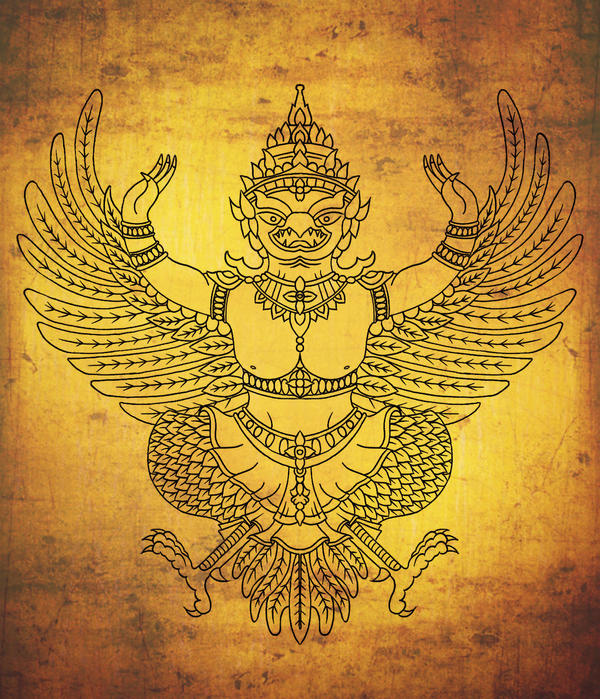 Garuda tibetan tattoo design