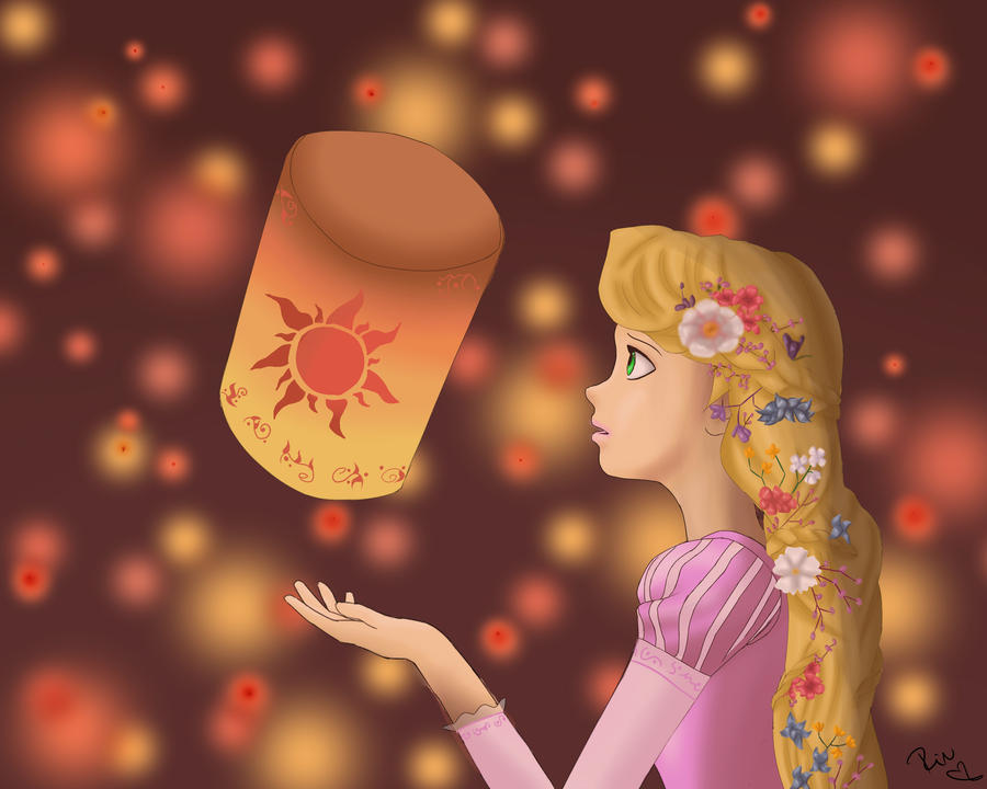 Tangled Rapunzel Lanterns by UkeCloud on deviantART