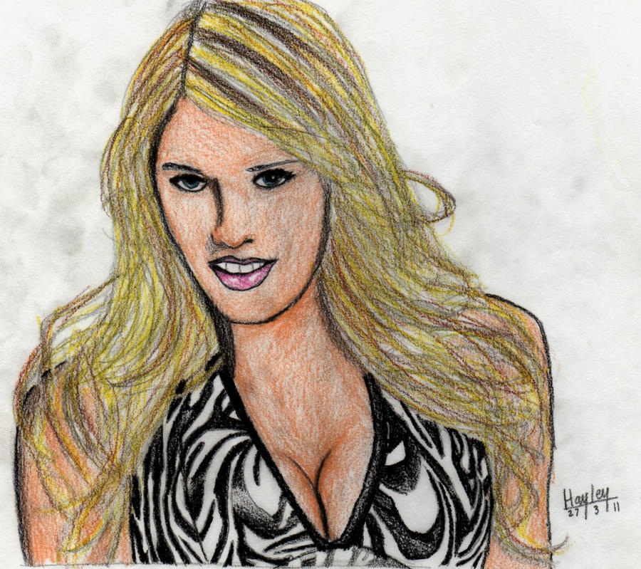 WWE Kelly Kelly drawing by circleoflife on deviantART
