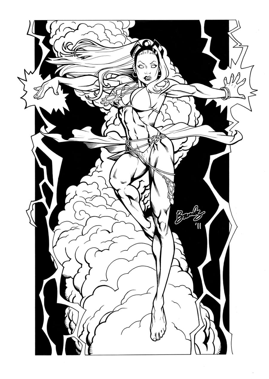 x men coloring pages of storms - photo #43