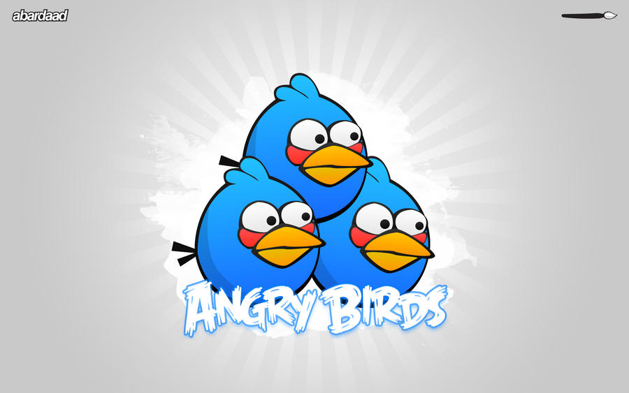 Blue Angry Birds Angry birds  blue trinity by