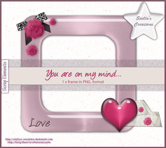 You are on my mind - © Blog Stella's Creations: http://sc-artistanelcuore.blogspot.com 