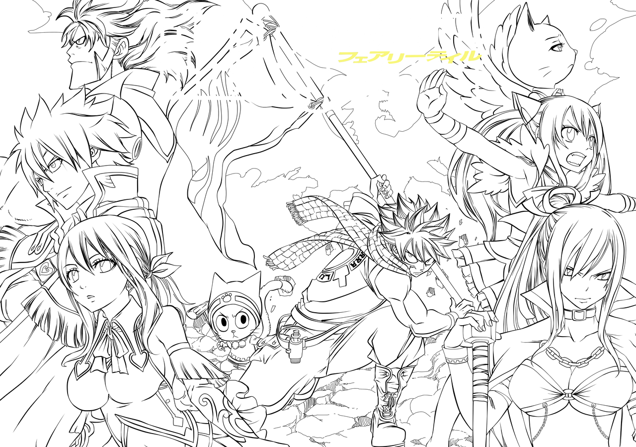 fairy tail coloring pages anime for kids - photo #38