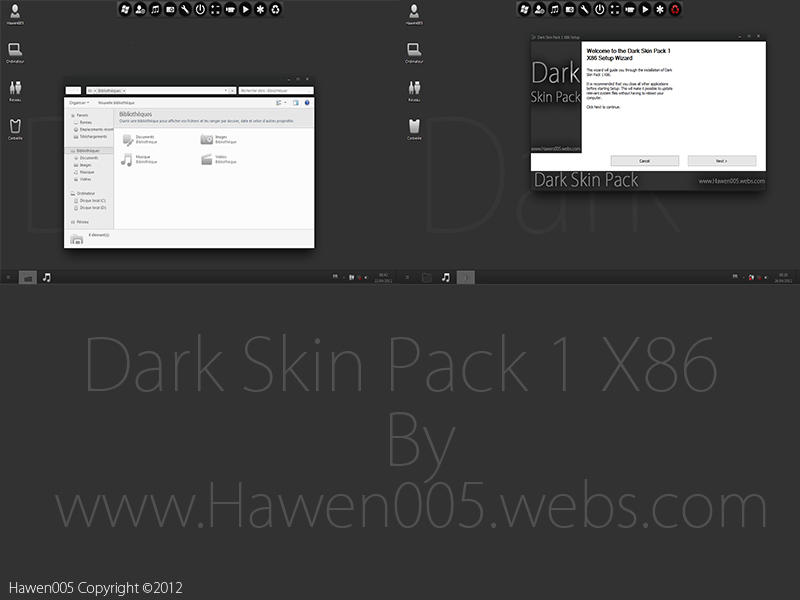Dark SkinPack for Win7