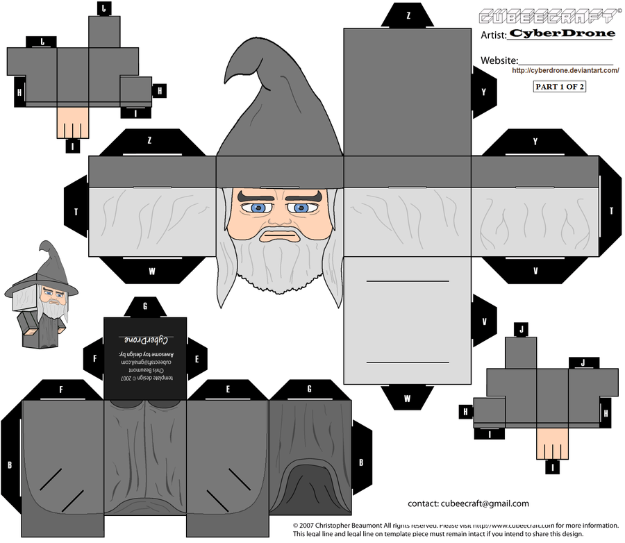 Cubee - Gandalf The Grey '1of2' by CyberDrone