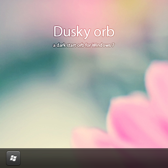 Dusky orb - темная квадратная кнопка меню пуск от ap-graphik